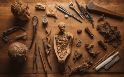 Herramientas del escultos